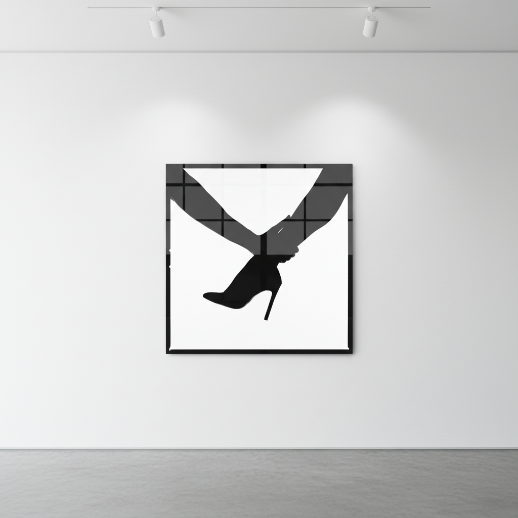 Tyler Shields - Shoe Silhouette, 2020, Digital c print