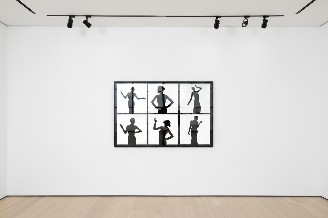 Tyler Shields - Silhouettes Contact Sheet, 2021, Digital c print