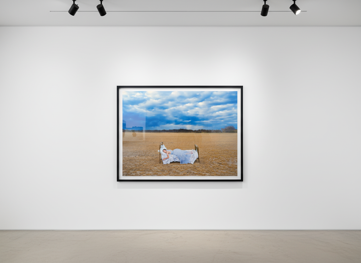 Tyler Shields - The Girl in the Bed II, 2023, Digital C Print