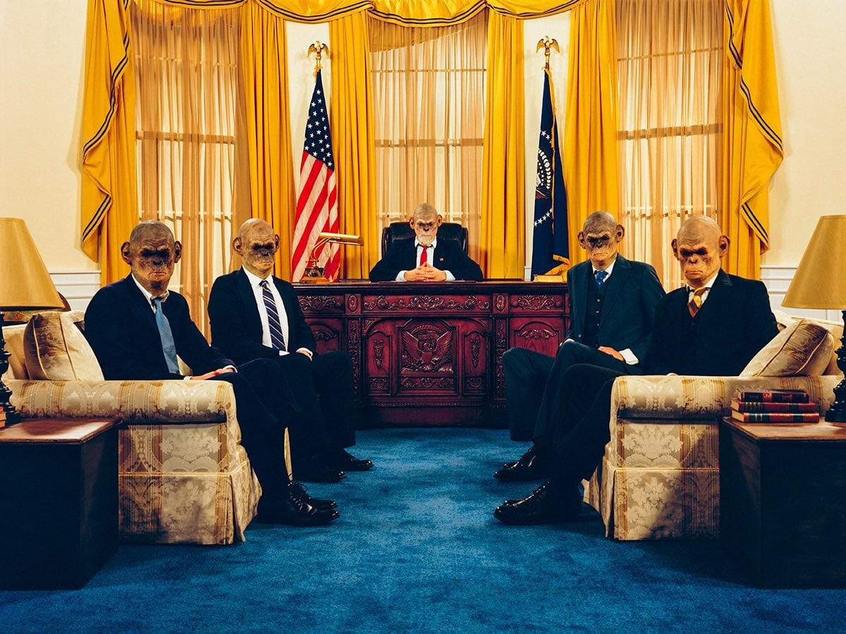 Tyler Shields - The Oval Office, 2020, Digital c print