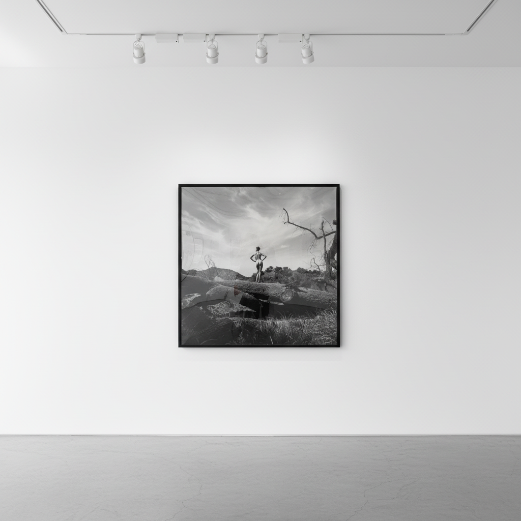 Tyler Shields - The Tree Trunk, 2023, Digital c print