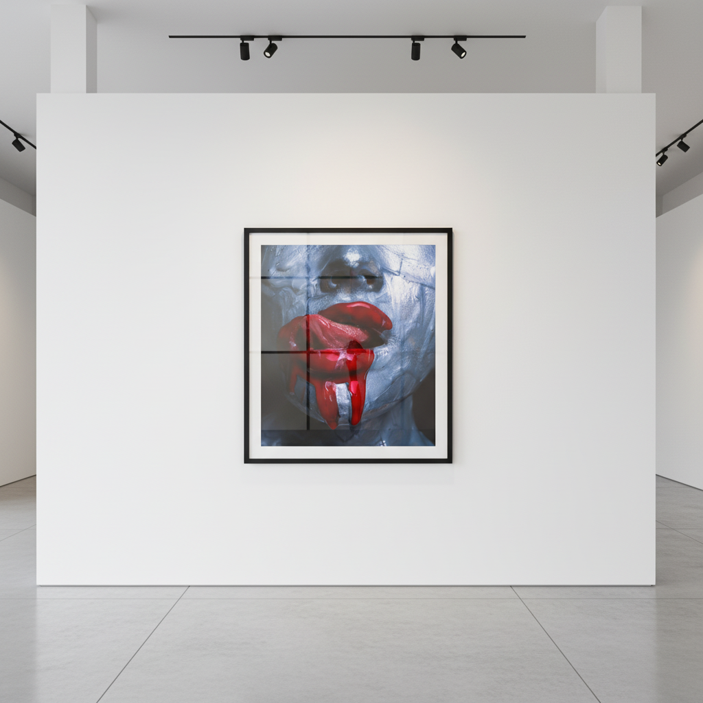 Tyler Shields - Tongue, 2018, Digital c print