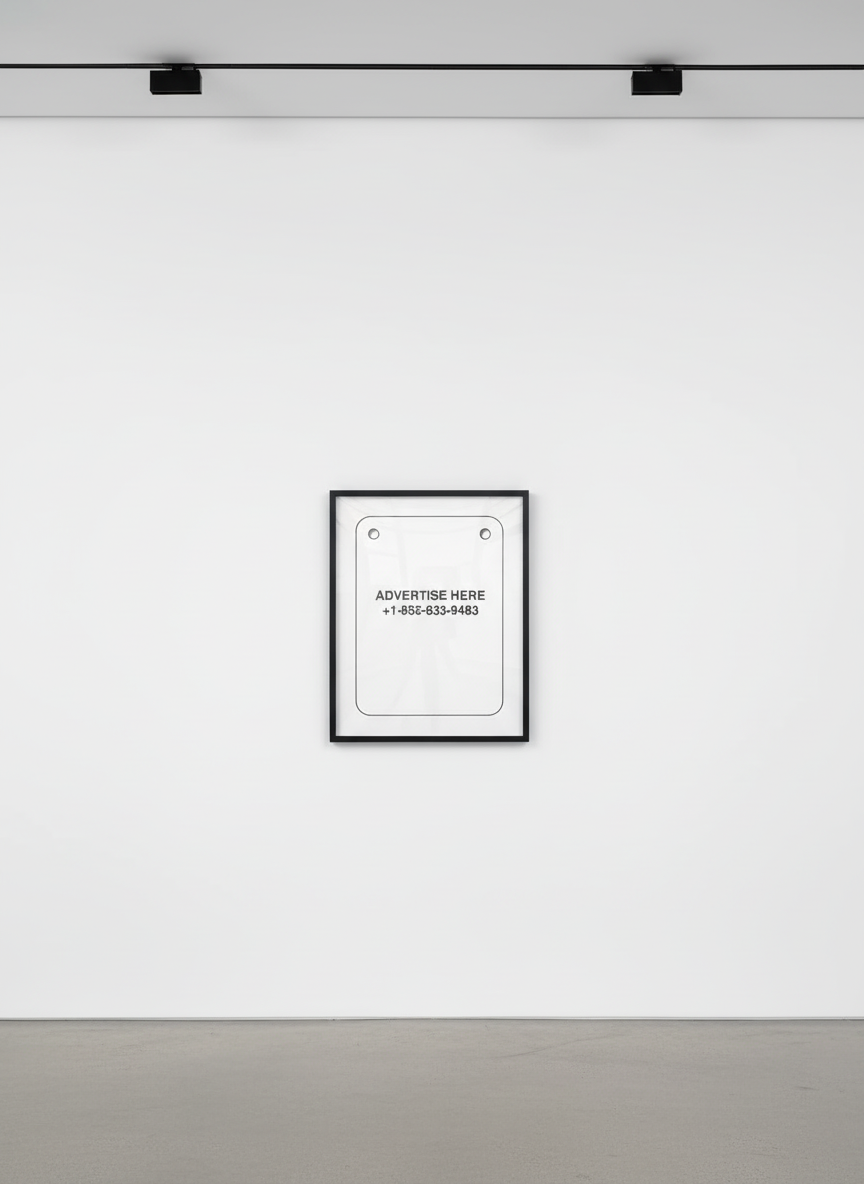 Virgil Abloh - Advertise Here, 2019, Transparent lithographic print