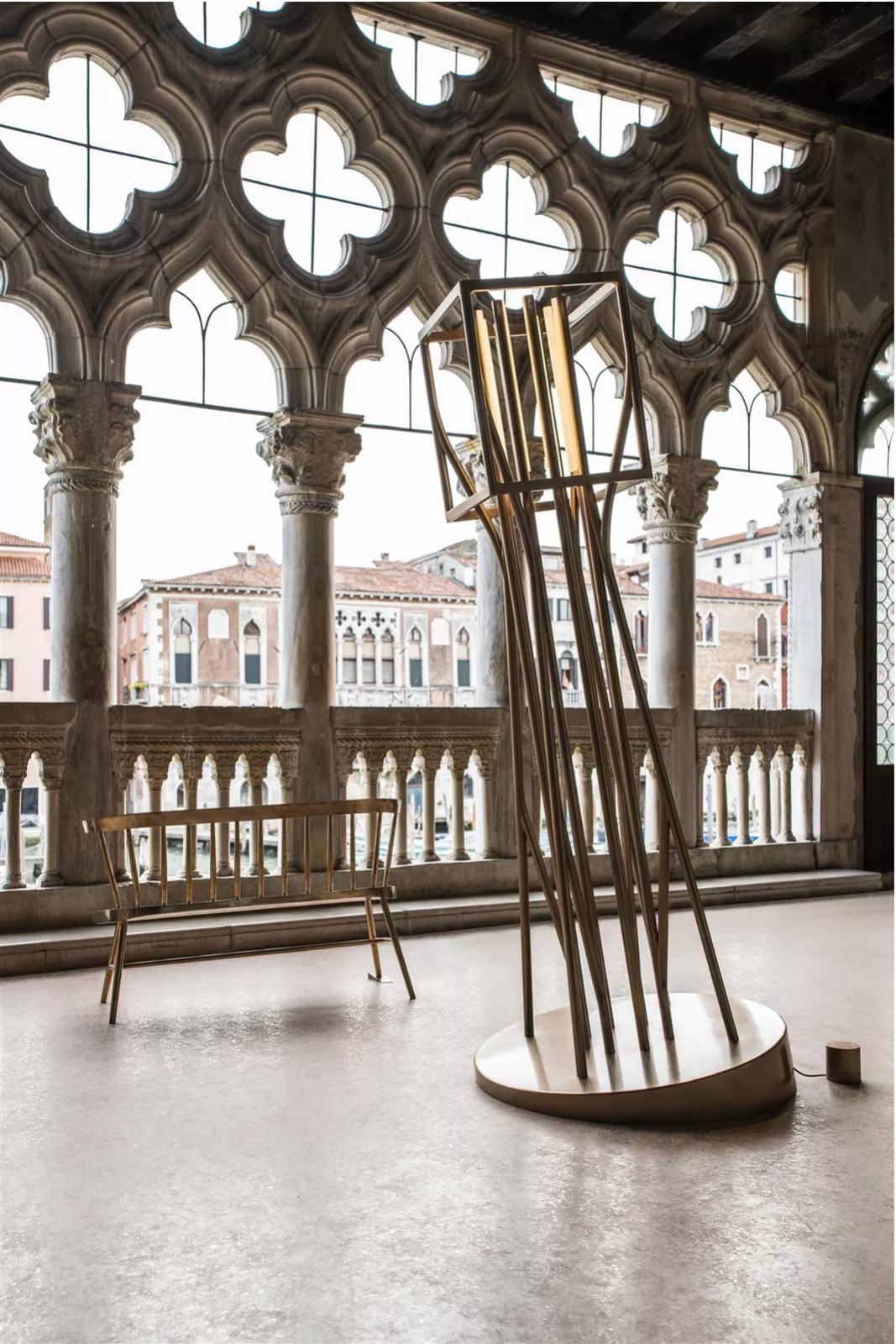 Virgil Abloh - Alaska Floor Lamp, 2018, Brass