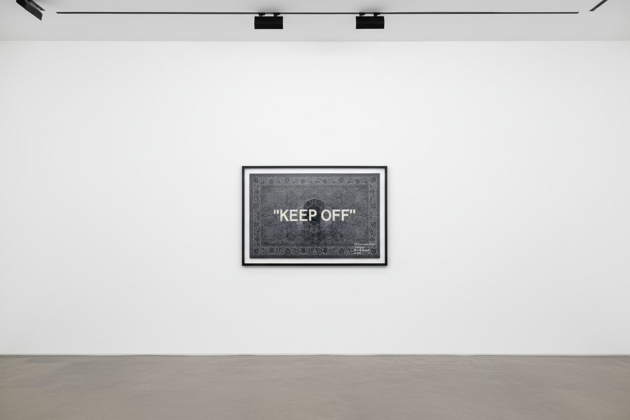 Virgil Abloh - "Keep Off", 2019, Nylon, Wool