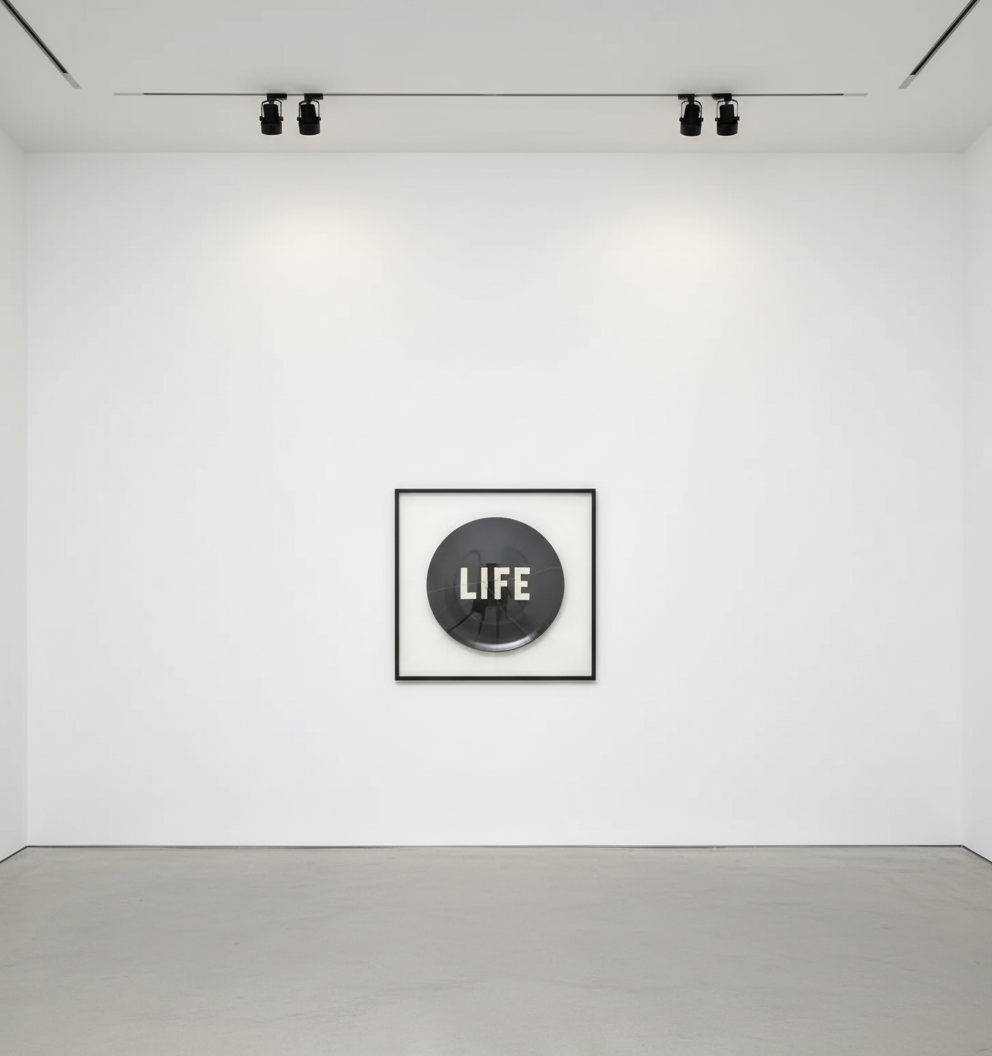 Virgil Abloh - Life Itself (Black), 2021, Fine China plate