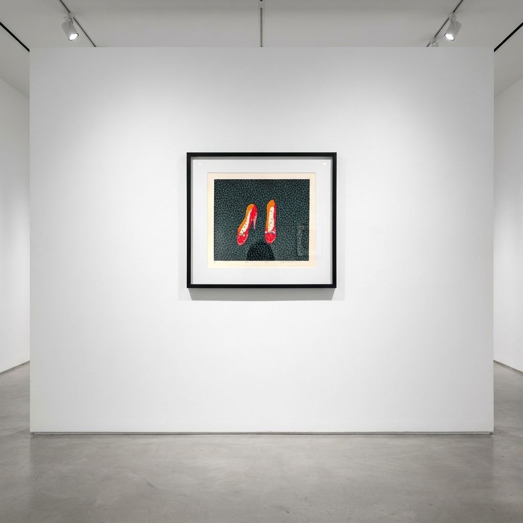 Yayoi Kusama - Shoes , 1985, Screenprint on Izumi paper