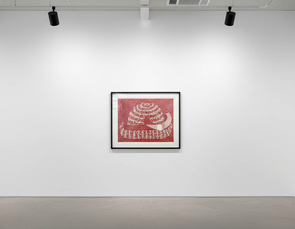 Yayoi Kusama - Hat (Red), 1983, Screen print