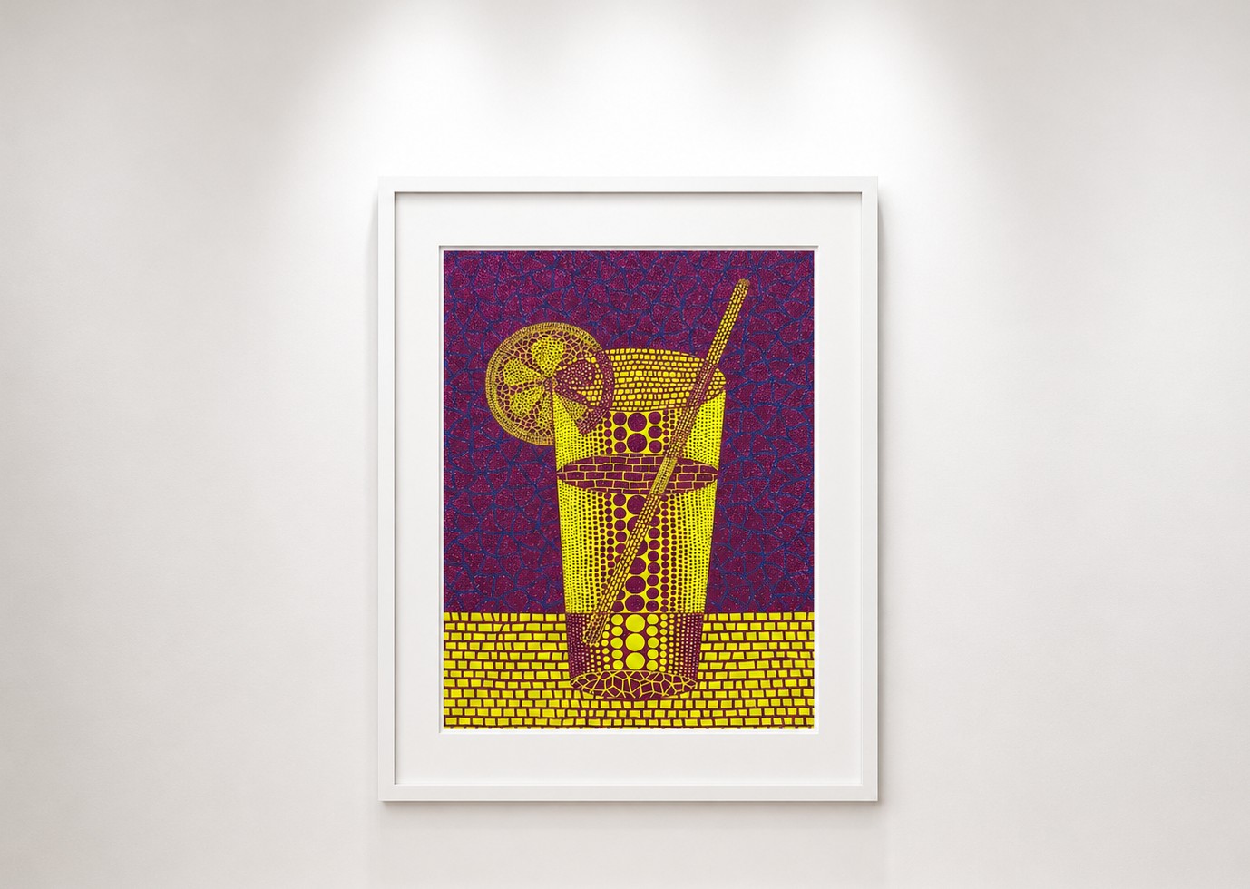 Yayoi Kusama - Lemon Squash (4), 1999, Screenprint in colours and lame
