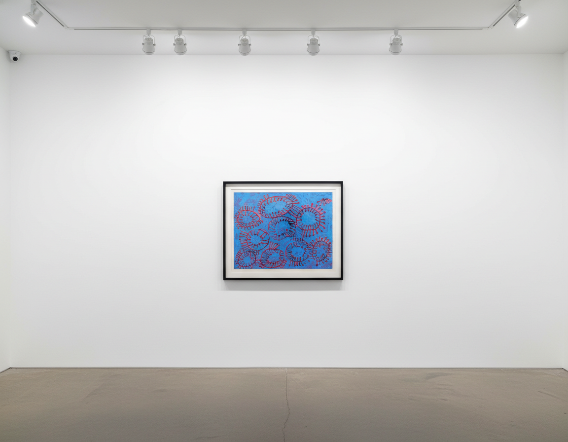 Yayoi Kusama - Petals are Soaring into the Air, 2012, Etching, silkscreen, and embossing on paper