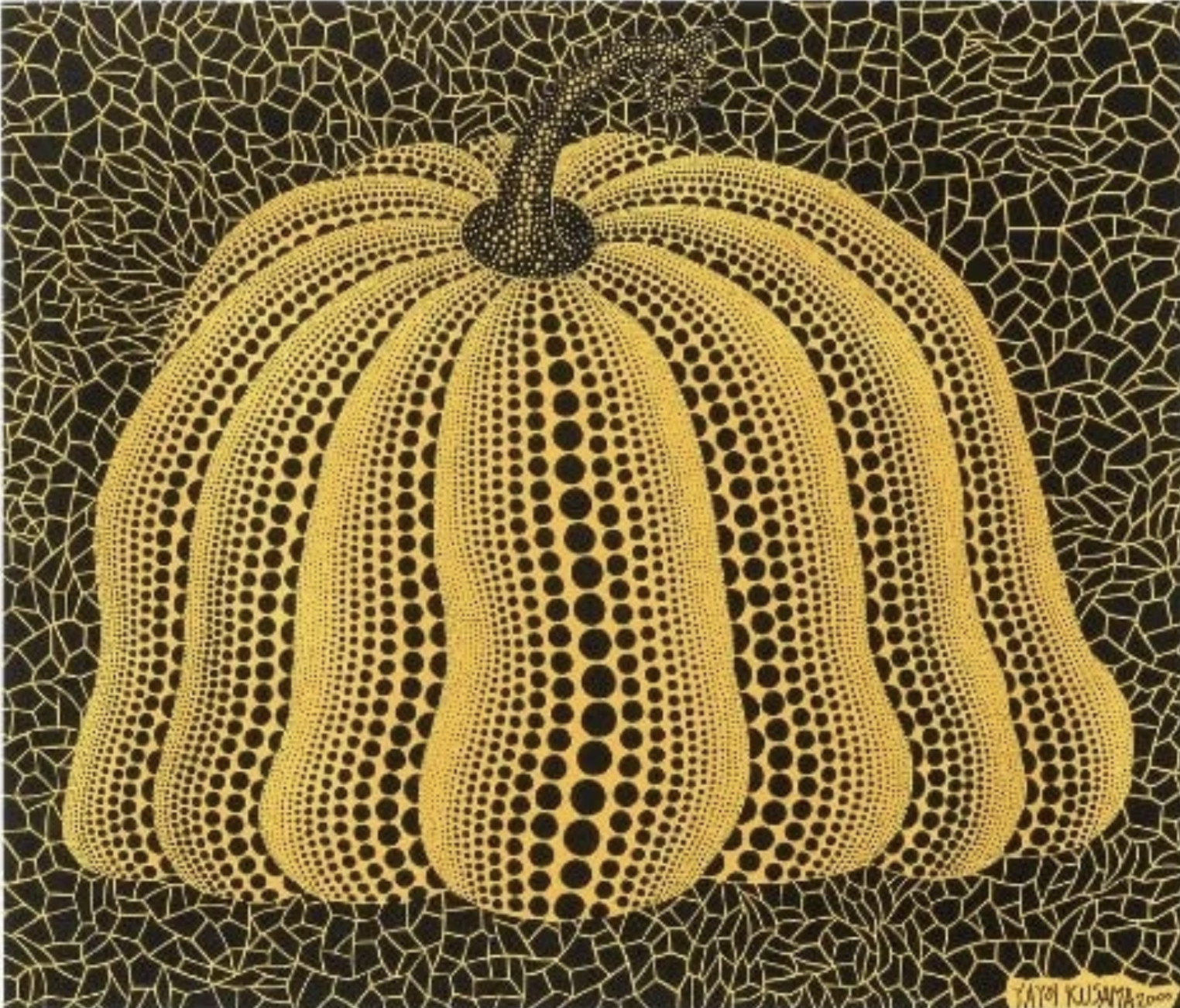 Yayoi Kusama - Pumpkin 2000 (yellow), 2000, Screen print in colors on Colorplan paper