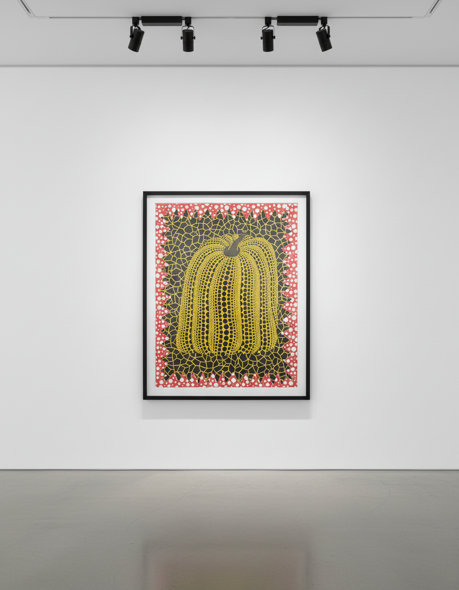 Yayoi Kusama - Pumpkin (ABC), 1996, Acrylic on canvas