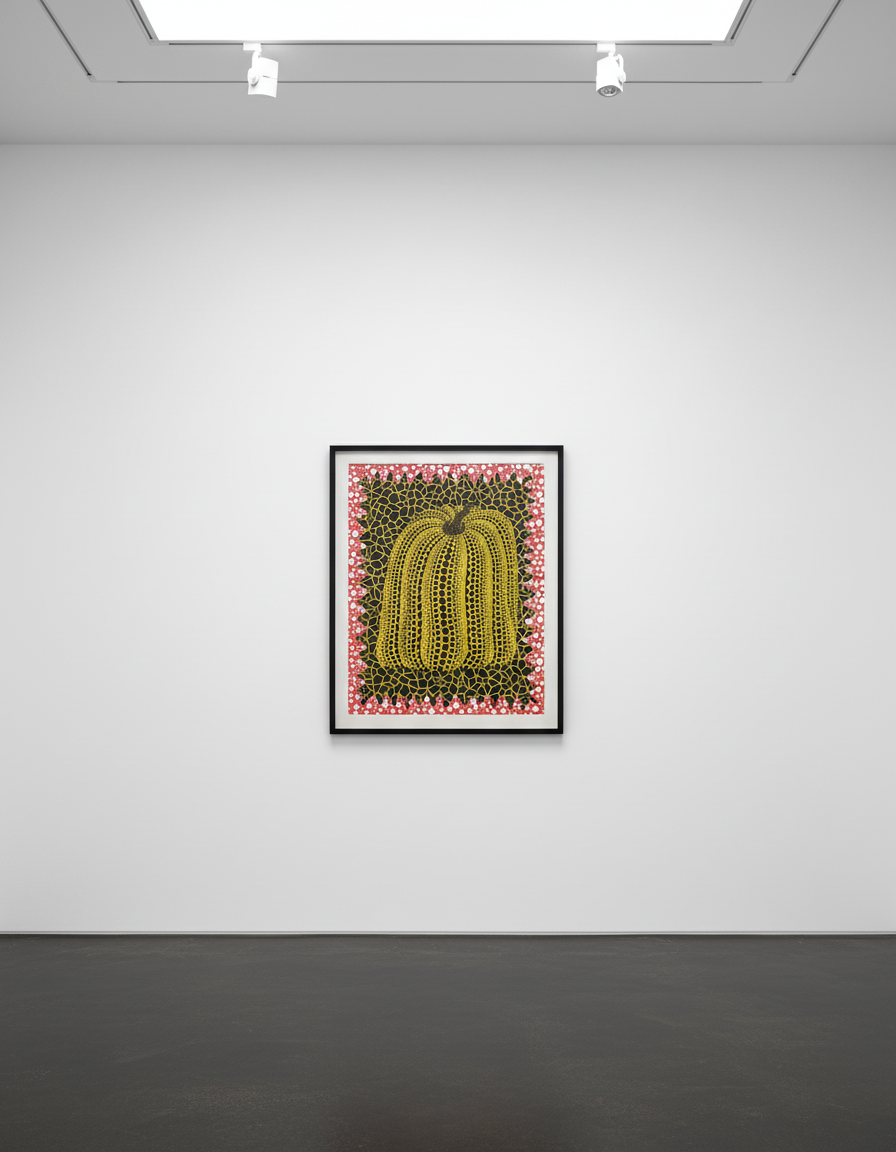 Yayoi Kusama - Pumpkin B, 2000, Mirror film and silkscreen
Ed.100
Signed