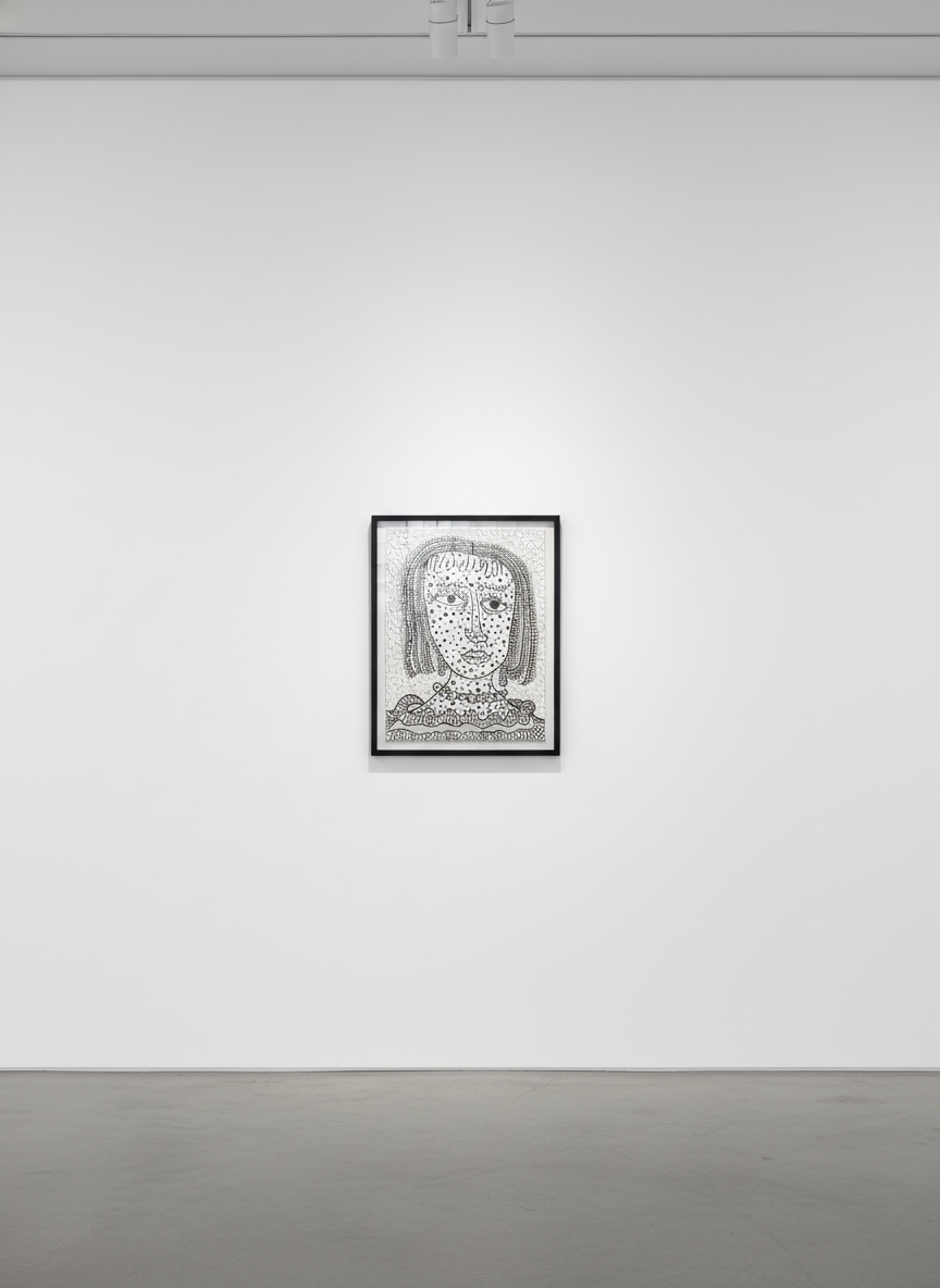 Yayoi Kusama - Self Portrait, 1995, Etching