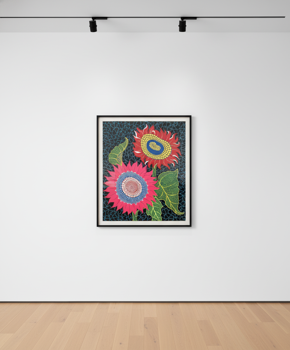 Yayoi Kusama - Sunflower, 1989, screen print on paper