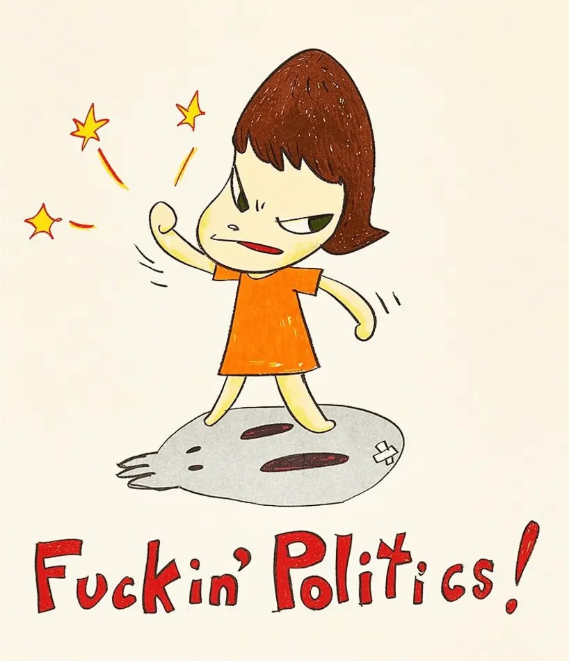 Yoshitomo Nara - Fuckin Politics, 2003