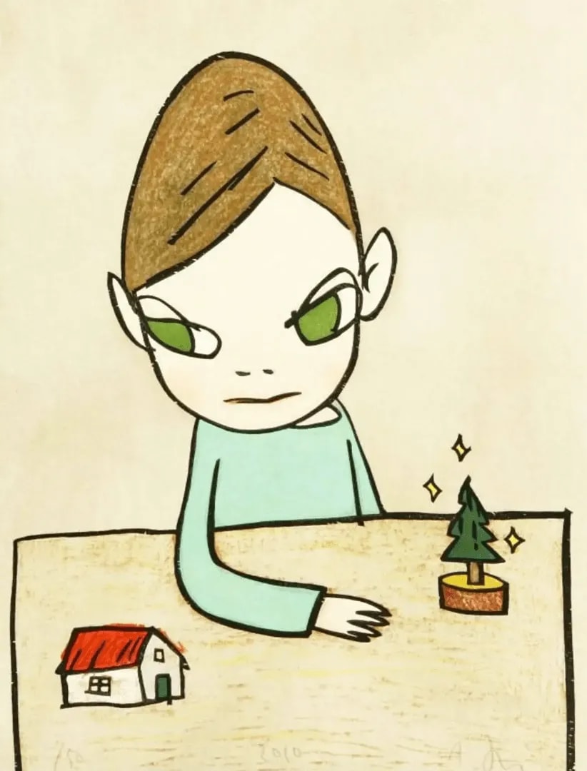 Yoshitomo Nara - Hateful Christmas, 2010