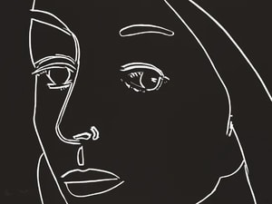 Alex Katz - Ada (black)