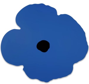 Donald Sultan - Blue Wall Poppy, Oct 15