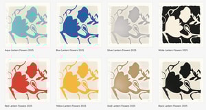 Donald Sultan - Little Lantern Flowers (Portfolio of 8)