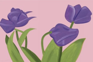 Alex Katz - Purple Tulips 1