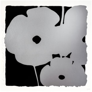 Donald Sultan - Silver Poppies, Aug 17