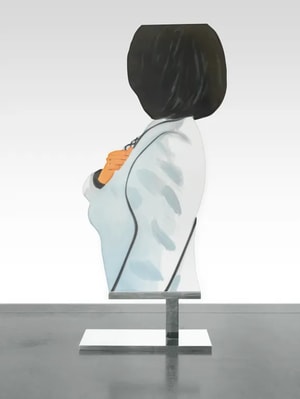 Alex Katz - Vivien in White Coat