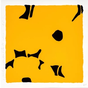 Donald Sultan - Yellow Poppies, Aug 17