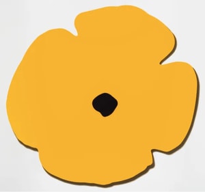 Donald Sultan - Yellow Wall Poppy