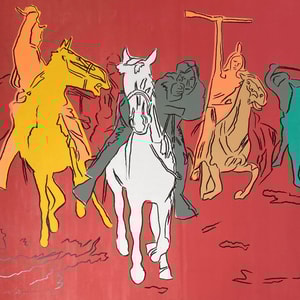 Andy Warhol - Action Picture F.S. II 375, from Cowboys and Indians