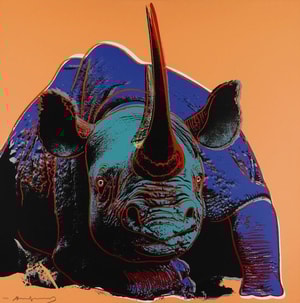 Andy Warhol - Black Rhinoceros F.S. II 301