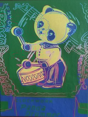 Andy Warhol - Clockwork Panda Drummer from Toy Paintings