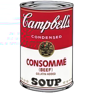 Andy Warhol - Consommé Beef Soup F.S. II 52, from Campbell's Soup I