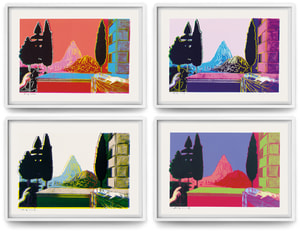 Andy Warhol - Details of Renaissance Paintings (Leonardo da Vinci, the Annunciation, 1472) Complete Set (F.S. II 320-323)