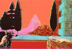 Andy Warhol - Details of Renaissance Paintings (Leonardo da Vinci, the Annunciation, 1472) (F.S. II 320)