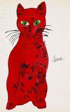 Andy Warhol - F.S. IV 53A, from 25 Cats Named Sam