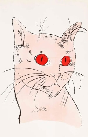Andy Warhol - F.S. IV 63A, from 25 Cats Named Sam