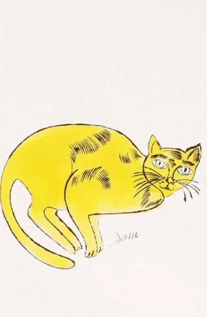 Andy Warhol - F.S. IV 67A, from 25 Cats Named Sam