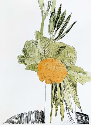 Andy Warhol - Flowers (Hand Colored) F.S. II.110