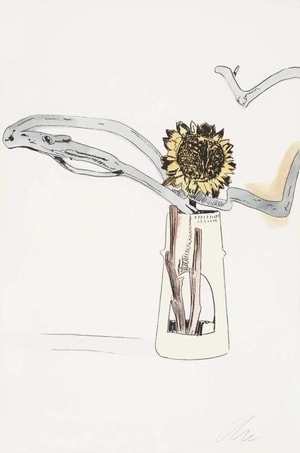 Andy Warhol - Flowers (Hand Colored) F.S. II.112