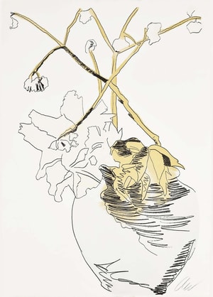 Andy Warhol - Flowers (Hand Colored) F.S. II.119