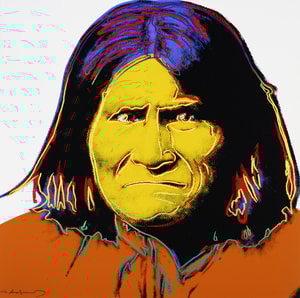 Andy Warhol - Geronimo F.S. II 384, from Cowboys and Indians
