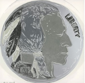 Andy Warhol - Indian Head Nickel F.S.II 385, from Cowboys and Indians