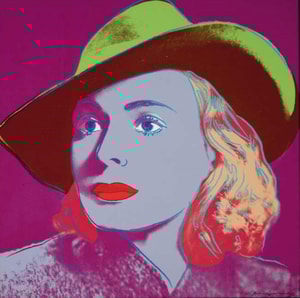 Andy Warhol - Ingrid Bergman With Hat Trial Proof TP 1/30