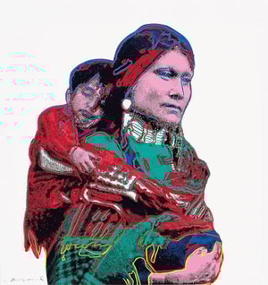 Andy Warhol - Mother and Child F.S. II 383, from Cowboys and Indians