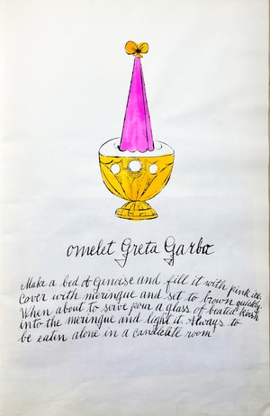 Andy Warhol - Omelet Greta Garbo F.S. IV 133A, from Wild Raspberries