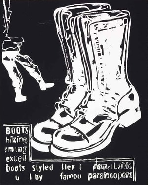Andy Warhol - Paratrooper Boots Negative