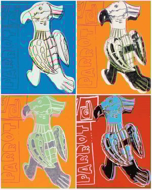 Andy Warhol - Parrots from Toy Paintings