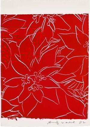 Andy Warhol - Poinsettias F.S. IIIA 50