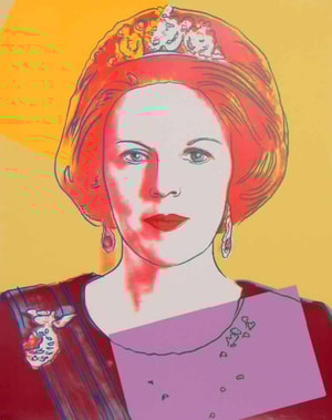 Andy Warhol - Queen Beatrix of the Netherlands F.S. II 341, from Reigning Queens
